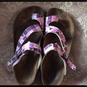 Birkenstock multi-color pink Sandals  Euro Sz. 40